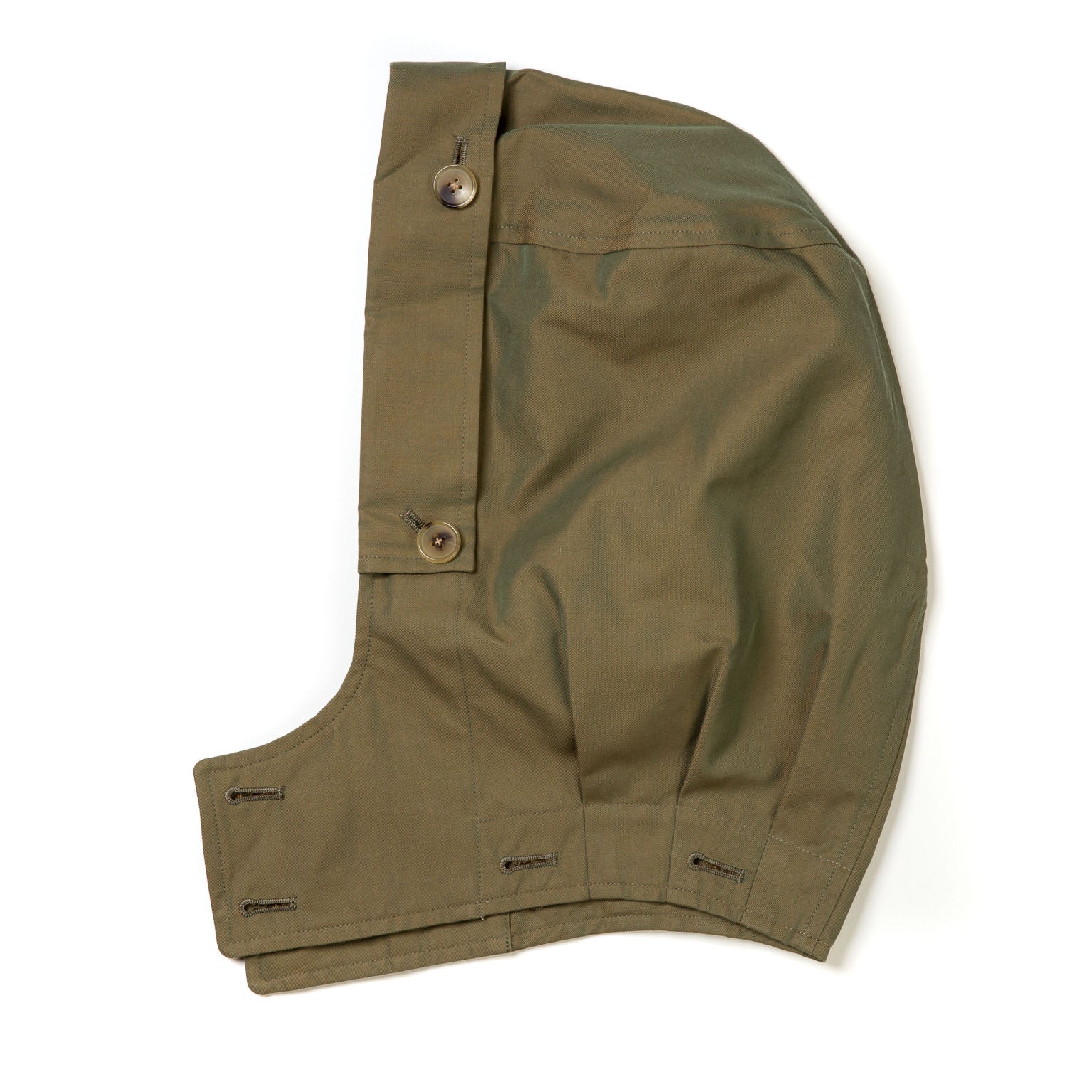 Hood made of Japanese cotton gabardine